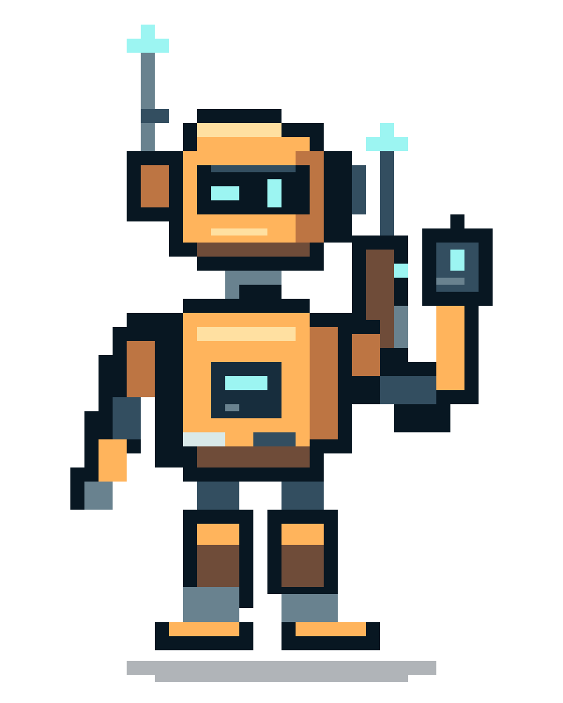 PING pixel robot